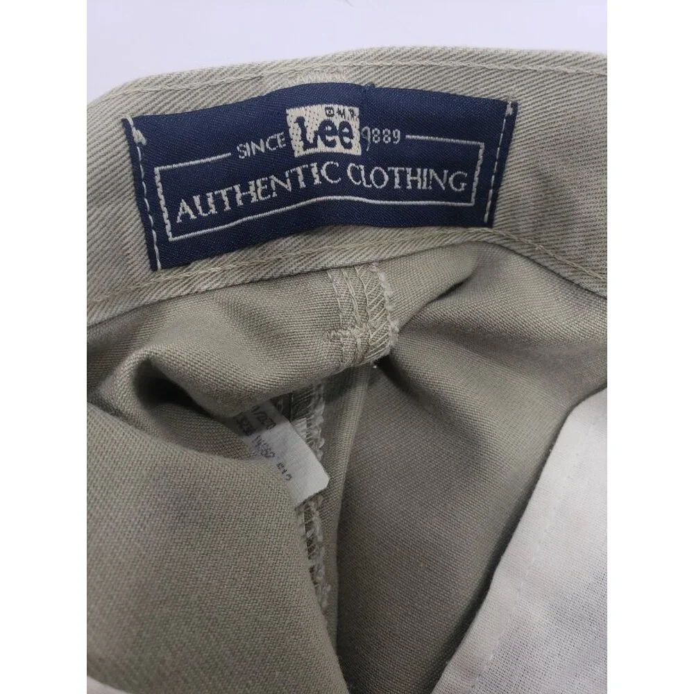 Lee Men’s Khaki Extreme Motion Flat Front Relaxed Taper Pants Size 40X30